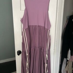 Anthropologie Purple Midi Dress